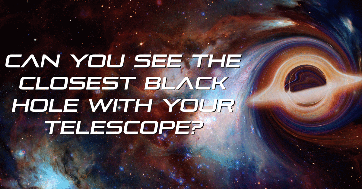 Can You See the Closest Black Hole to Us with Your Telescope?