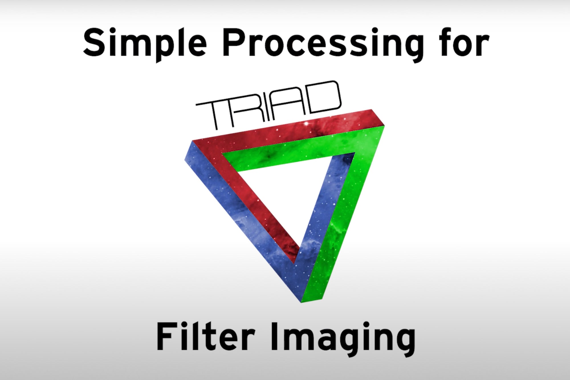 Simple Processing for Triad Filter Imaging