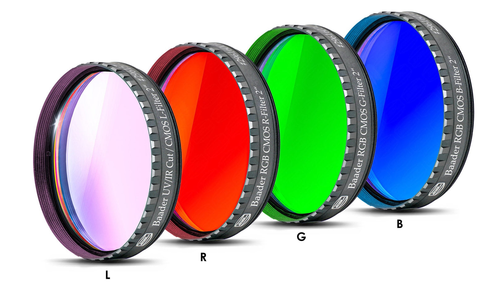 Baader CMOS-optimized LRGB Mounted Filter Set - 2"