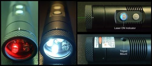 Hotech Astro Aimer Gen II - Green Laser, Red/White Flashlight Combo