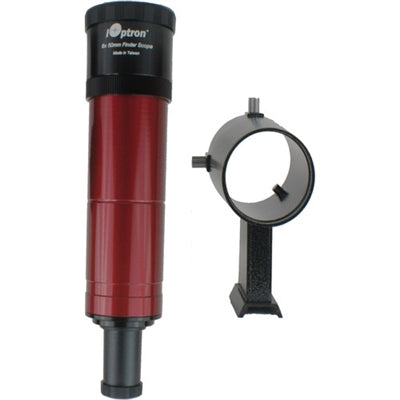 iOptron 8x50 mm Finderscope with Bracket (Red)
