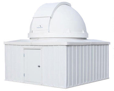 Explora Dome 8' Observatory Dome on 10' x 10' Aluminum Building with Door