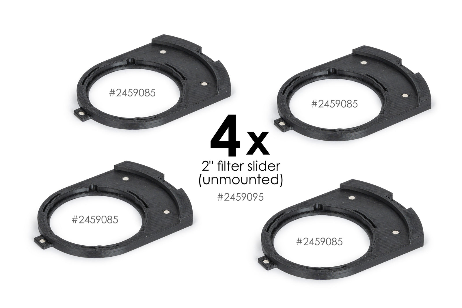 4x filter holder 2" (Ø 47,4 mm) for Baader FCCT (3D-printed)