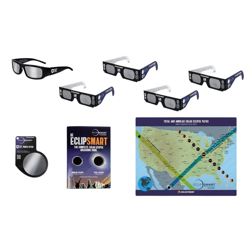 Celestron EclipSmart 8-Piece Solar Eclipse Observing & Imaging Kit ...