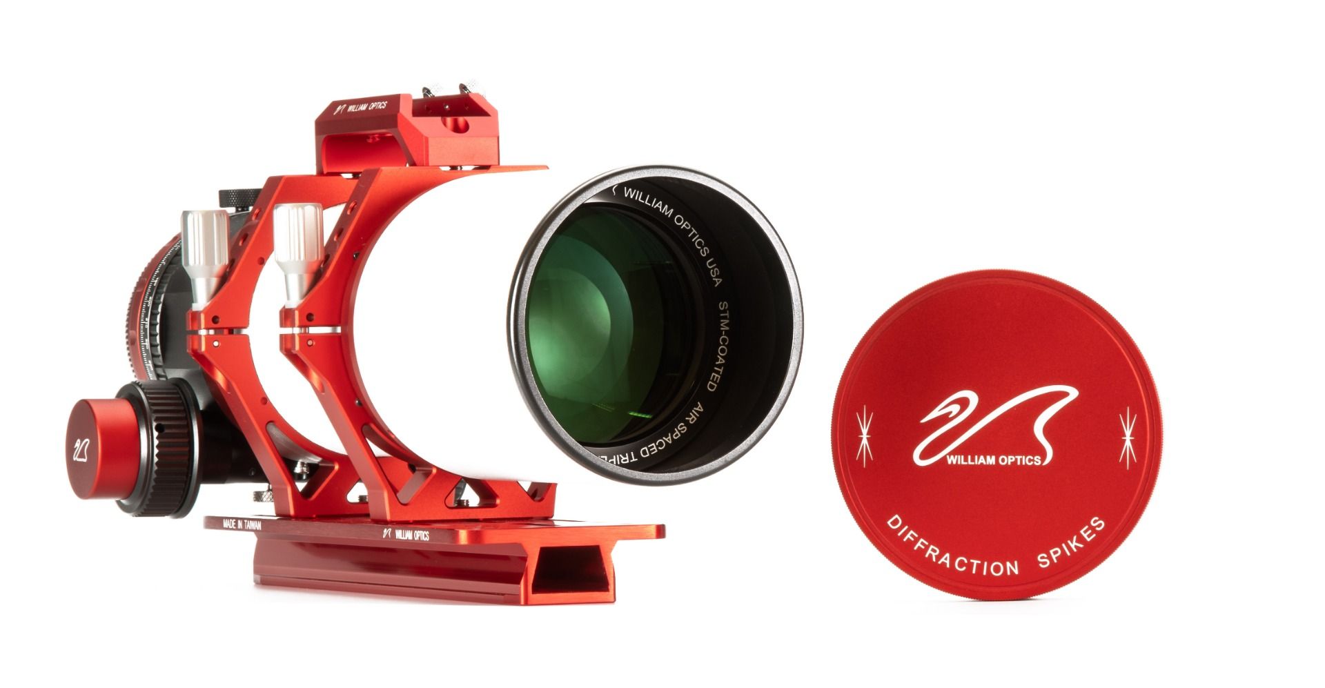 William Optics Fluorostar 91 APO Triplet Refractor - Red | OPT