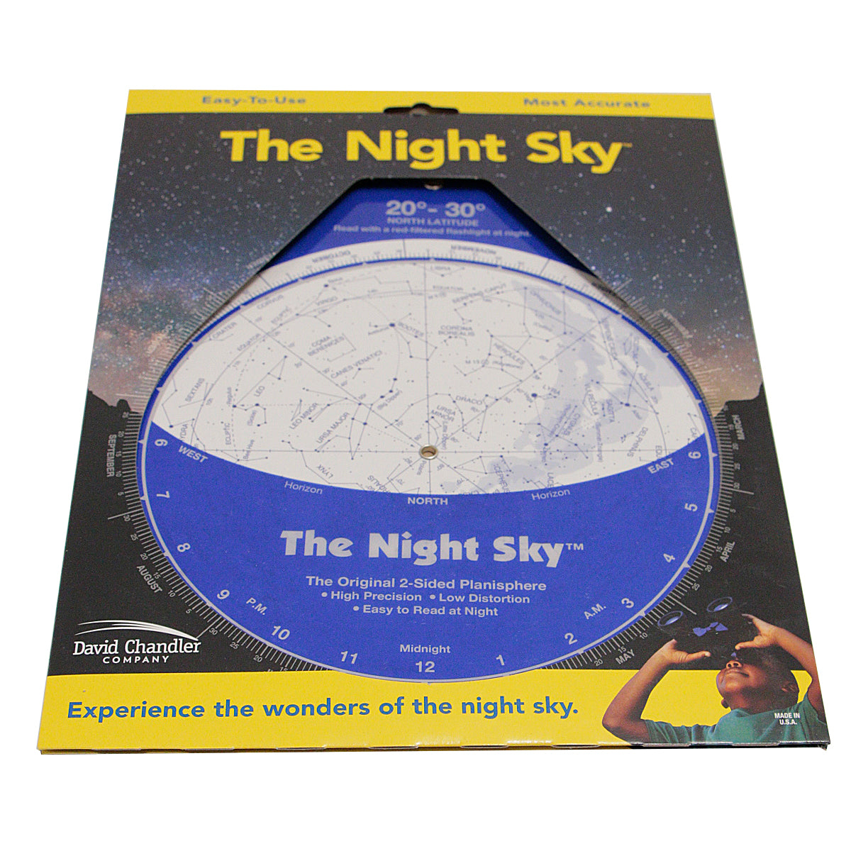 Night Sky Planisphere - 20-30 North