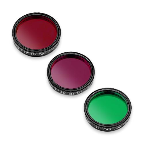 ZWO 1.25-inch H-alpha SII OIII 7nm Filter Set 1
