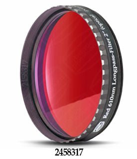 Baader Red 610nm Long-Pass Filter - 2" Round Mounted