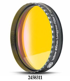 Baader Yellow 495nm Long-Pass Filter - 2" Round Mounted