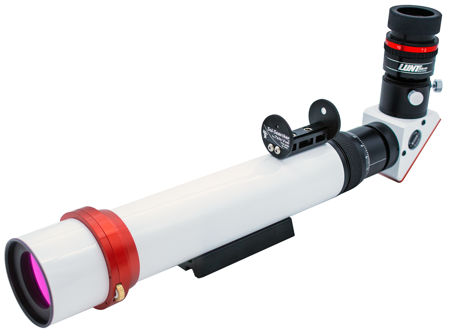 Lunt Solar 40mm Dedicated Hydrogen-Alpha Solar Telescope w/ B600 Blocking Filter & Feather Touch Focuser